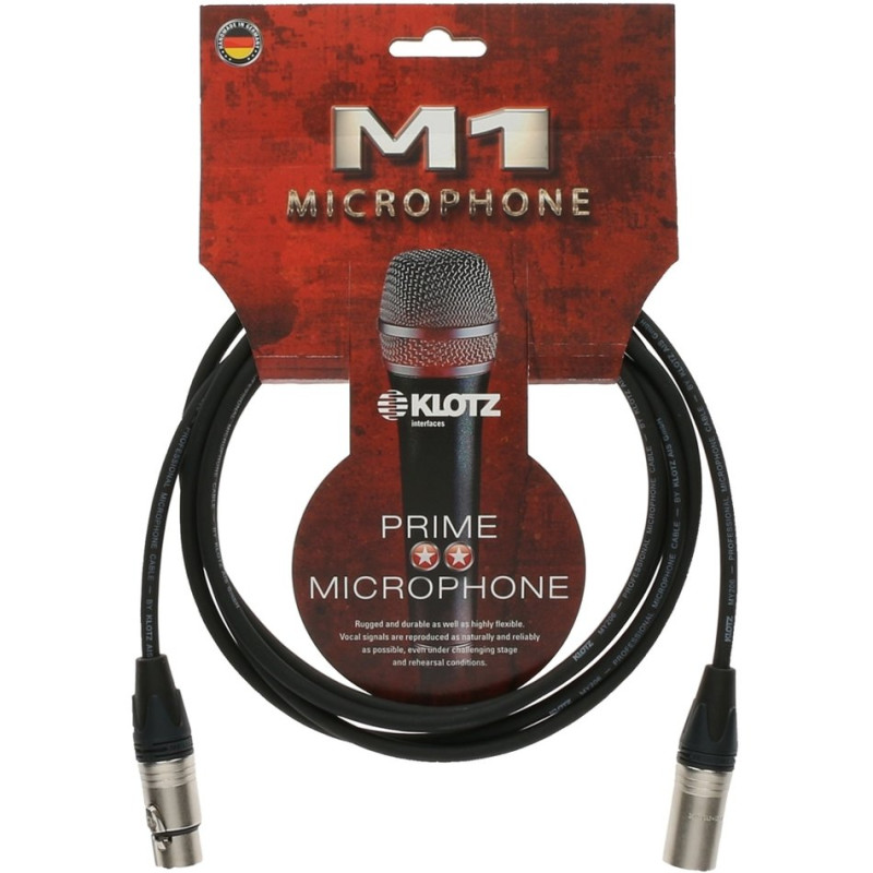 Klotz CABO MICROFONE M1FM1N1000 M1 10m XLR/XLR