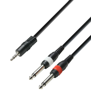 Adam Hall CABO AUDIO K3YWPP0300 3m Mini JACK/2 Jack