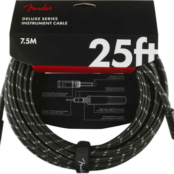 Fender Deluxe Series 7,5m Jack/Jack Black Tweed