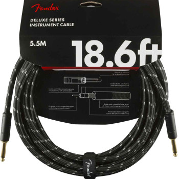 Fender Deluxe Series 5,5m Jack/Jack Black Tweed