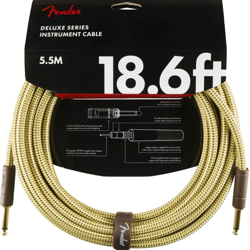 Fender  Deluxe Series 5,5m Jack/Jack Tweed