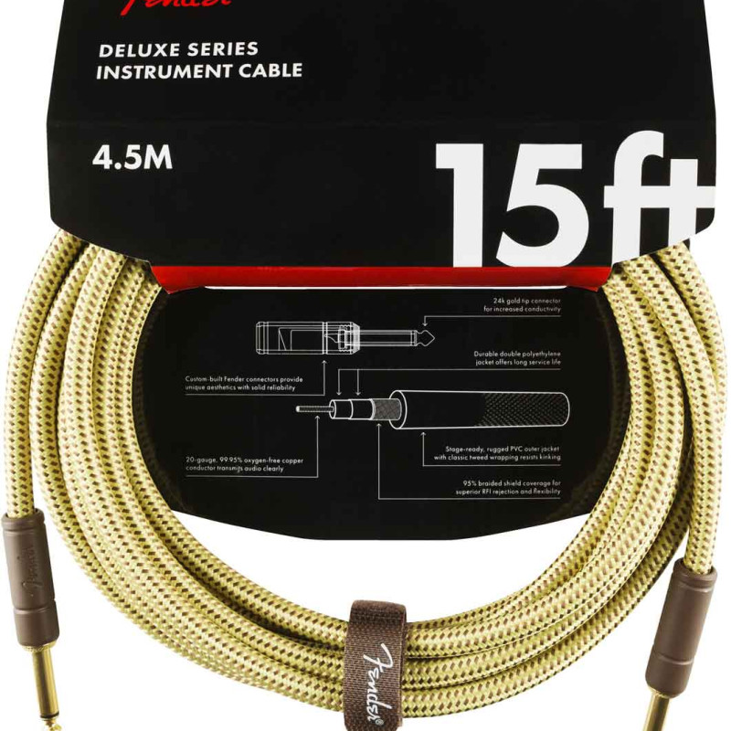 Fender Deluxe Series 4,5m Jack/Jack Tweed