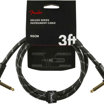 Fender CABO PATCH Deluxe Series 0,90m Jack/Jack Black Tweed
