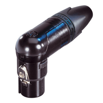 Neutrik FICHA XLR Femea Angulo NC3FRX B Black