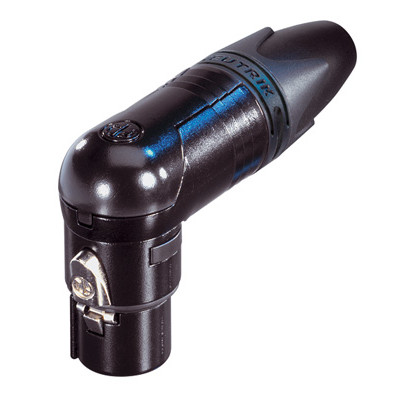 Neutrik FICHA XLR Femea Angulo NC3FRX B Black