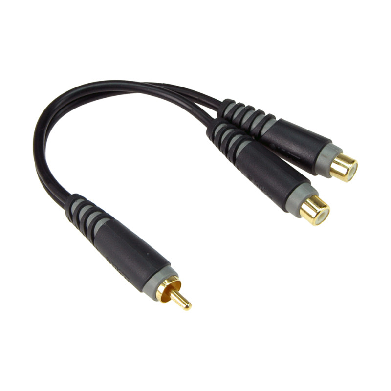 Klotz CABO ADAPTADOR AUDIO AYU 9 20cm 1x RCA M/ 2x RCA F