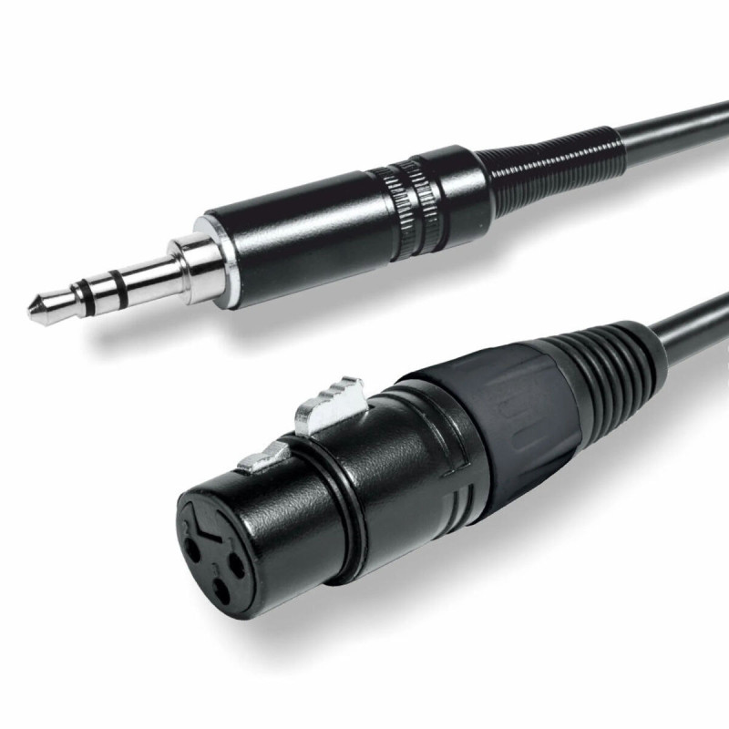 Emelec ViasCom CABO AUDIO 0,5m Mini jack Macho ST / XLR Fêmea EQ 620400S