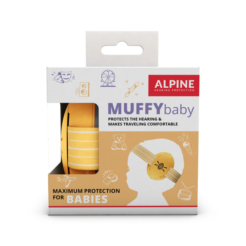Alpine PROTEÇÃO AUDITIVA Muffy Baby Yellow