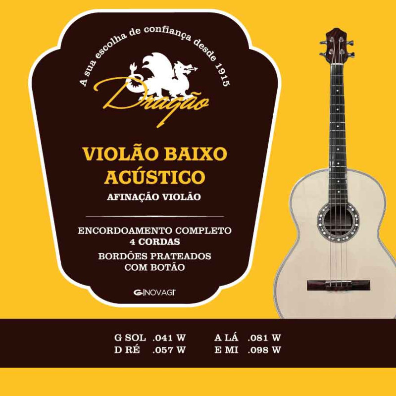 Dragão SET CORDAS Baixo Acustico 665