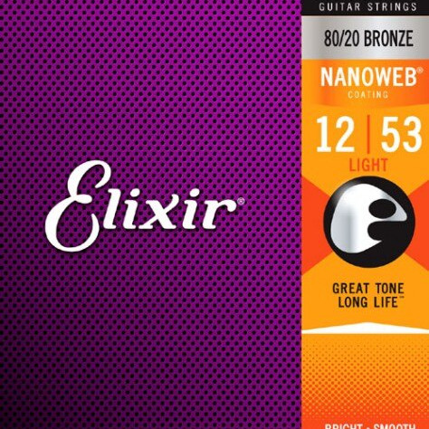 Elixir Nanoweb Bronze 12/53 Light