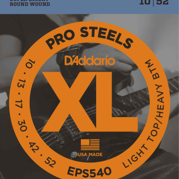 Daddario EPS540 ProSteels, Light Top/Heavy Bottom, 10 52