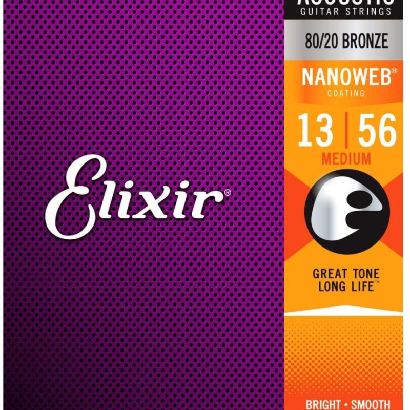 Elixir Nanoweb Bronze 13/56 Medium