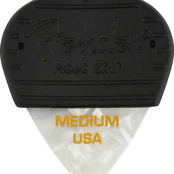 Fender Mojo Grip Celluloid White Moto Medium