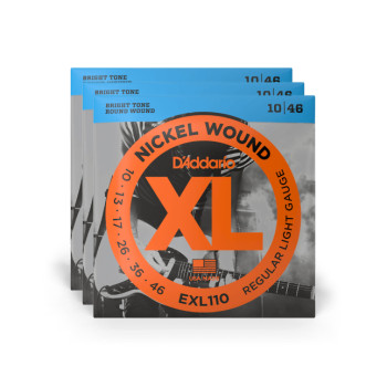 Daddario EXL110 3D Nickel Wound 10 46
