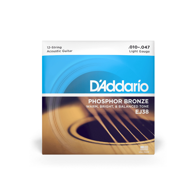 Daddario EJ38 12 String Phosphor Bronze 10 47
