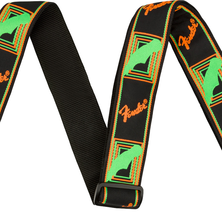 Fender Neon Monogrammed GRN/ORNG