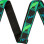 Fender Neon Monogrammed GRN/BLUE