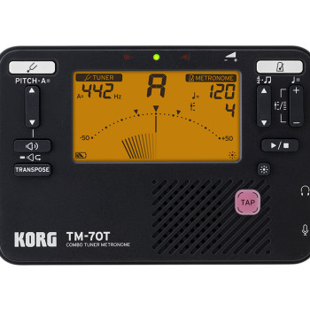 Korg AFINADOR/METRONOMO CROMATICO TM 70T BK
