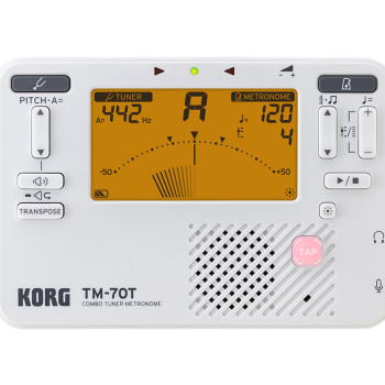 Korg AFINADOR/METRONOMO CROMATICO TM 70T WH