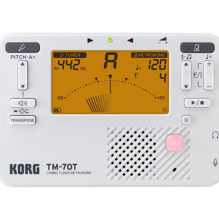 Korg AFINADOR/METRONOMO CROMATICO TM 70T WH