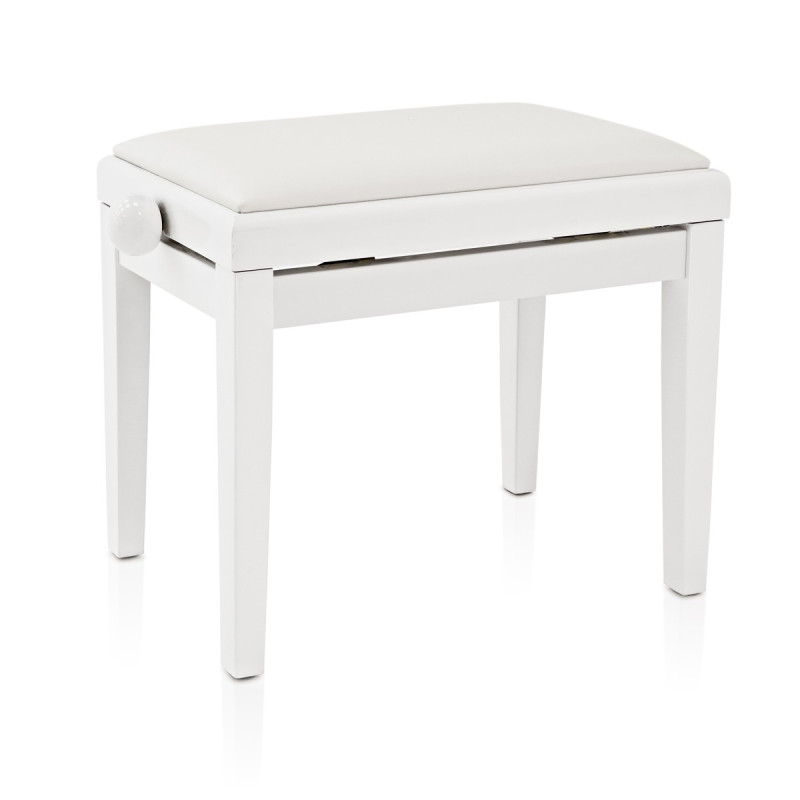 BANCO PIANO Regulável Branco Matte PB007