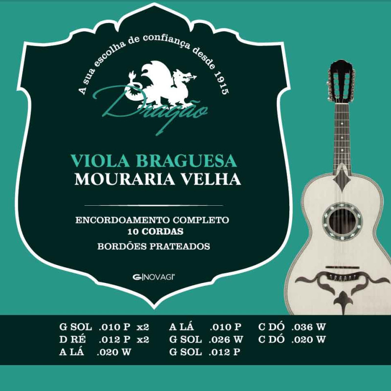 Dragão SET CORDAS Viola Braguesa Mouraria Velha