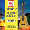 RC Strings SET CORDAS Ukulele UCSC60 Soprano/Concerto Carbon
