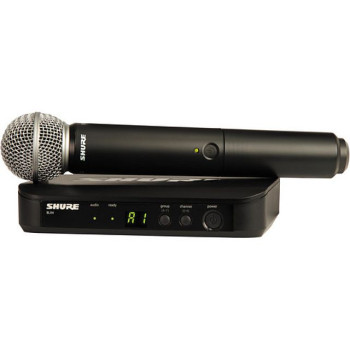 Shure SISTEMA MICROFONE MAO BLX24E/SM58 H8E