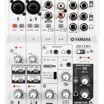 Yamaha MESA MISTURA USB AG06