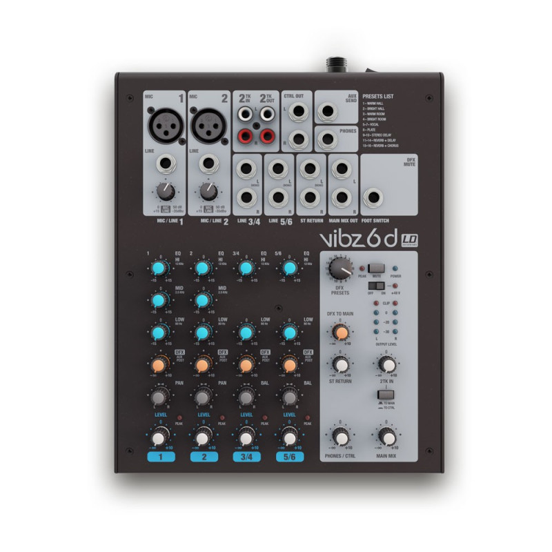 LD Systems MESA MISTURA ANALOGICA VIBZ 6 D
