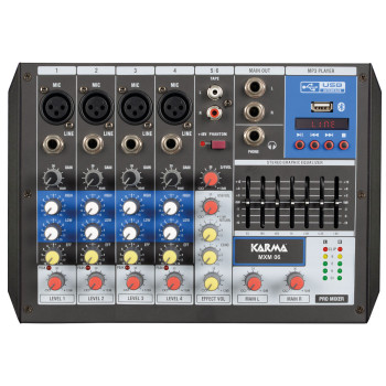 KARMA MESA MISTURA MXM06 6 Canais USB/Bluetooth
