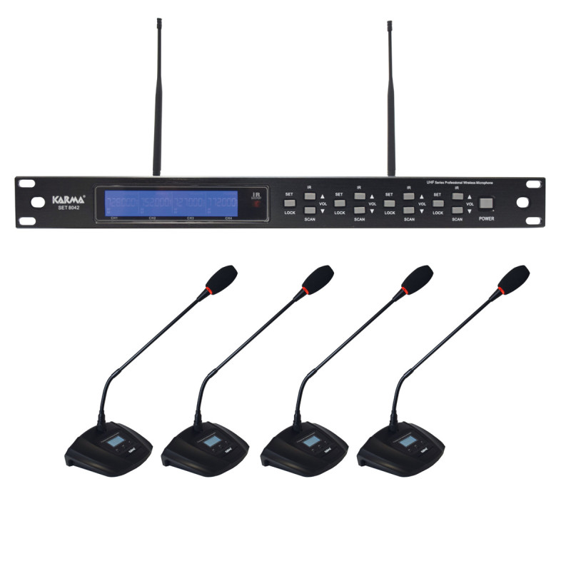 KARMA  SISTEMA MICROFONE CONFERENCIA Set 8042 (4 unid)