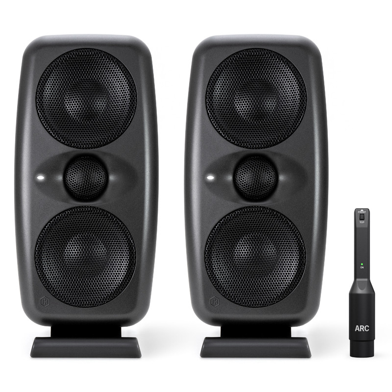 IK MULTIMEDIA PAR MONITORES ESTUDIO iLoud MTM MkII Black c/ Micro Medição