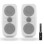 IK MULTIMEDIA PAR MONITORES ESTUDIO iLoud MTM MkII White c/ Micro Medição