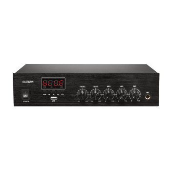 GLEMM AMPLIFICADOR LINHA KM PAA130 100V 130W FM/USB/MP3/BT