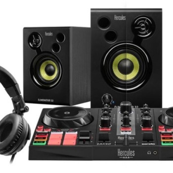 Hercules DJ PACK CONTROLADOR DJ Learning Kit Mk2
