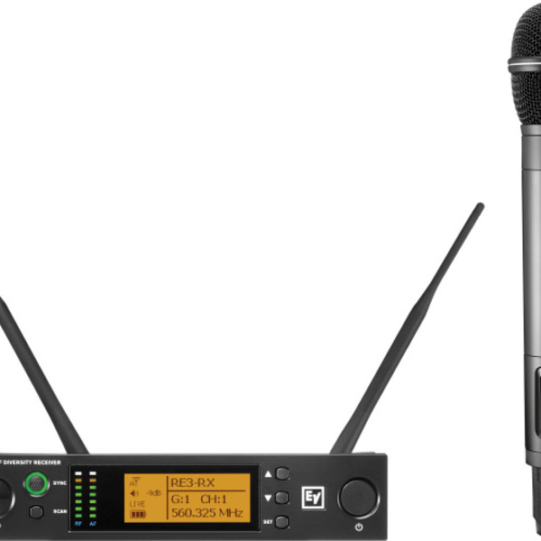 EV Electro Voice SISTEMA MICROFONE MÃO RE3 ND76 5H (560 596 Mhz)