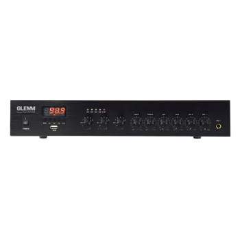 GLEMM Amplificador Audio 100V 120W FM/USB/MP3 – 3 Zonas