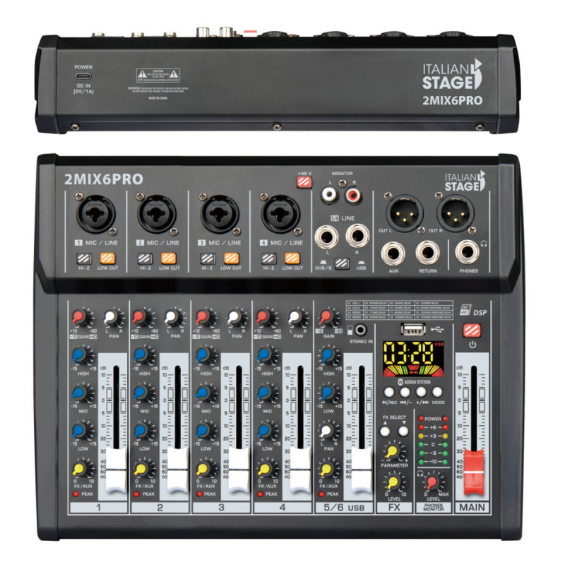 ITALIAN STAGE MESA MISTURA IS 2MIX6PRO