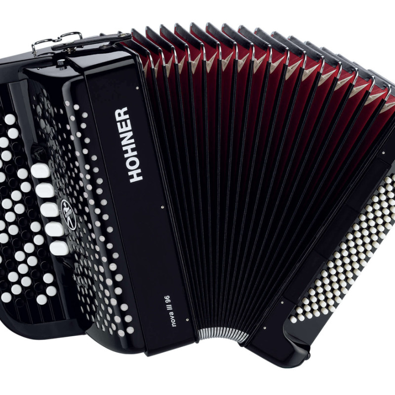 Hohner ACORDEAO Nova III 96 BAIXOS PRETO