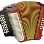 Hohner CONCERTINA CORONA II Red GCF