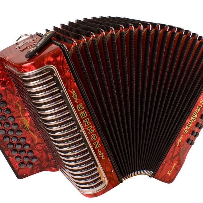 Hohner CONCERTINA CORONA II XTREME RED GCF