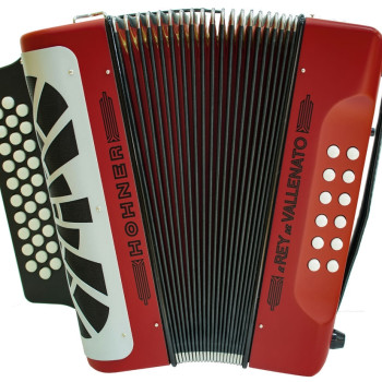 Hohner CONCERTINA El Rey del Vallenato GCF Vermelha