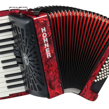 Hohner ACORDEAO Bravo II 48 Silent Key Vermelho