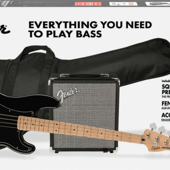 Squier Pack Affinity Series Precision Bass PJ MN BLK