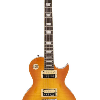Vintage V100THB Flamed Maple Thru Honeyburst