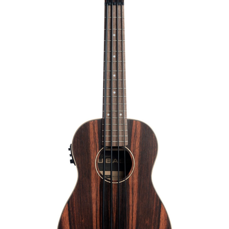 Kala UKELELE BAIXO ELETRIFICADO U Bass Striped Ebony