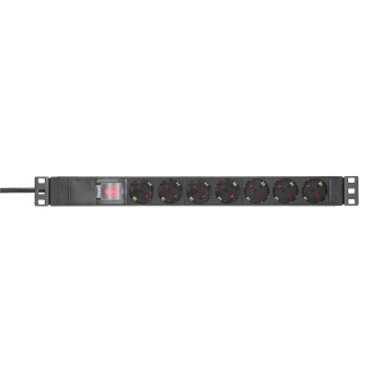 Adam Hall PAINEL RACK 1UN 7 TOMADAS SCHUKO 87471