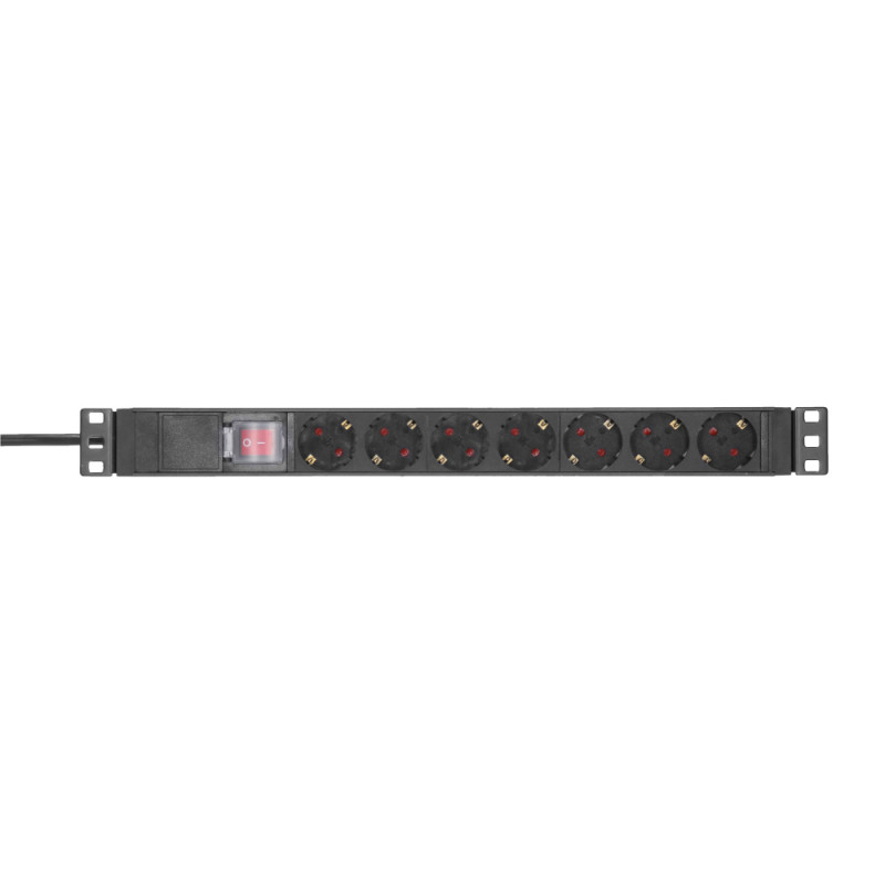 Adam Hall PAINEL RACK 1UN 7 TOMADAS SCHUKO 87471