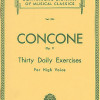 LIVRO Concone Thirty Daily Exercises Op. 11